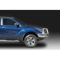 ECB Silver Hammertone BullBar with Bumper Lights to suit Mazda BT-50 4WD 05/18 - 06/20