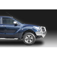 ECB Polished Winch BullBar with Bumper Lights to suit Mazda BT-50 4WD 05/18 - 06/20