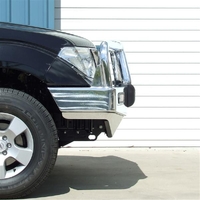 ECB Silver Hammertone BullBar to suit Nissan Navara D40 RX 12/05 - 03/15