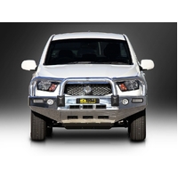 ECB Polished BullBar with Bumper Lights to suit Ssangyong Actyon Sports 03/12 - Onwards