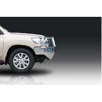 ECB Black Ripple BullBar with Bumper Lights to suit Toyota LandCruiser 200 Series GXL 01/16 - 06/21
