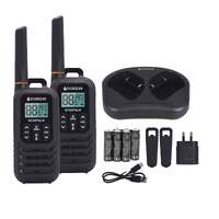 EcoXGear EcoXTalk 1 Watt UHF CB Handheld Radio - Black (Twin Pack)