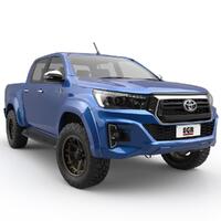 EGR Fender Flares Front Only to suit Toyota Hilux N80 2020 - 2023 Wide Body (Ultra Matte Black Unpainted Smooth)