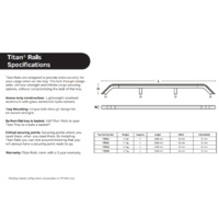 TITAN TRAY SIDE RAILS MK2 1800MM