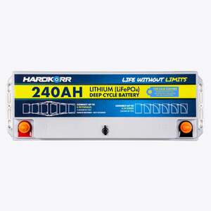 HARDKORR 240AH LIFEPO4 DEEP CYCLE LITHIUM BATTERY WITH Bluetooth and Heat Film
