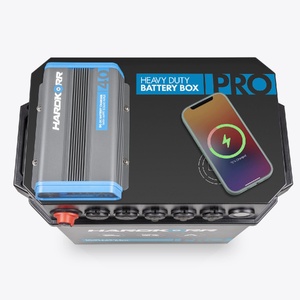 HARDKORR HEAVY DUTY BATTERY BOX PRO with 40A DC-DC CHARGER (12V)