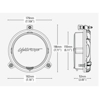 Lightforce Venom LED Driving Lights with X-Grille for Ford Ranger PX2 2015 - 2016
