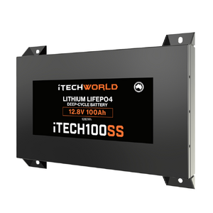 iTechWorld 100AH Super Slim Lithium Deep Cycle Battery (12V)