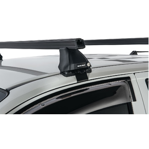 Rhino-Rack JA0176 Heavy Duty 2500 Black 2 Bar Roof Rack for TOYOTA Hilux Gen 7 Dual Cab 4DR Ute (04/2005-09/2015)