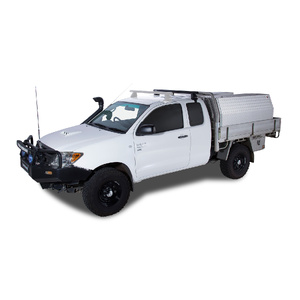 Rhino-Rack JA0204 Heavy Duty 2500 Black 1 Bar Roof Rack for TOYOTA Hilux Gen 7 Single Cab 2DR Ute (04/2005-09/2015)