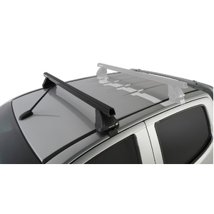 Rhino-Rack JA0214 Heavy Duty 2500 Black 1 Bar Roof Rack (Front) for HOLDEN Colorado Space Cab 2DR Ute (06/2012-Current)