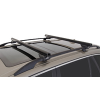 Rhino HD CXB Black 2 Bar Roof Rack for VOLKSWAGEN Passat Alltrack  4dr Wagon (Roof Rails) 10/12 to 1/16