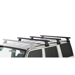Rhino-Rack JA0834 Heavy Duty RL150 Black 3 Bar Roof Rack for TOYOTA Land Cruiser 76 Series 4DR 4WD (03/2007-Current)