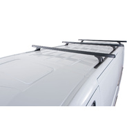 Rhino HD RLTF Black 3 Bar Roof Rack for VOLKSWAGEN Crafter  2dr Van MWB (Low Roof) 2/07 to 12/17