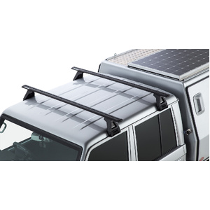 Rhino-Rack JA2735 Vortex RL150 Black 2 Bar Roof Rack for TOYOTA Land Cruiser 76 Series 4DR 4WD (03/2007-Current)