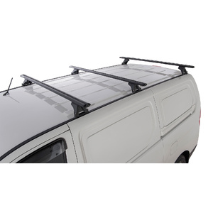 Rhino-Rack JA5753 Vortex RLTF Black 3 Bar Roof Rack for HYUNDAI iLoad 2DR Van (01/2008-12/2021)