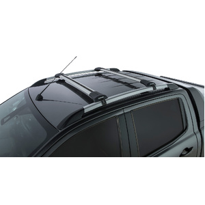Rhino-Rack JA7952 Vortex StealthBar Silver 2 Bar Roof Rack for FORD Ranger Wildtrak PX/PX2/PX3 Double Cab (With Roof Rails) 4DR Ute (01/2012-12/2022)
