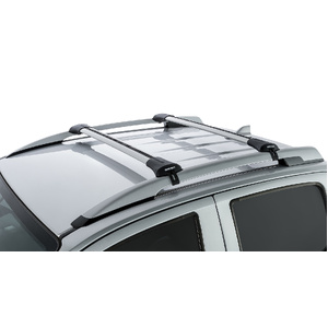 Rhino-Rack JA7952 Vortex StealthBar Silver 2 Bar Roof Rack for ISUZU D-Max Gen2 TF (LS-T/X-Runner) Crew Cab (With Roof Rails) 4DR Ute (01/2012-12/2020