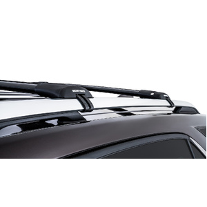 Rhino-Rack JA7975 Vortex StealthBar Black 2 Bar Roof Rack for HYUNDAI Tucson With Roof Rails 5DR 4WD (08/2004-01/2010)