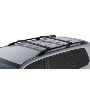 Rhino-Rack JA7981 Vortex StealthBar Black 2 Bar Roof Rack for GWM Cannon Gen 1 Double Cab Raised Rails 4DR Ute (01/2020-Current)
