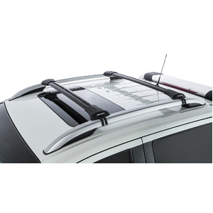 Rhino-Rack JA7987 Vortex StealthBar Black 2 Bar Roof Rack for NISSAN Navara (pre facelift) NP300 Dual Cab (with Roof Rails) 4DR Ute (01/2015-12/2021)