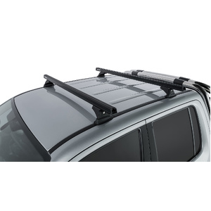 Rhino-Rack JA9478 Heavy Duty RCH Black 2 Bar Roof Rack for VOLKSWAGEN Amarok 2H Dual Cab 4DR Ute (01/2011-12/2023)