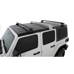 Rhino-Rack JB0099 Vortex RL110 Black 2 Bar Roof Rack for JEEP Wrangler JL Hard Top 4DR 4WD (04/2019-Current)