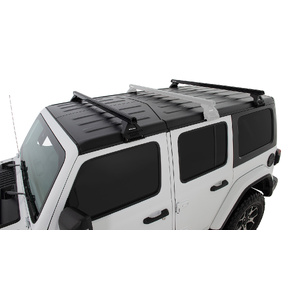 Rhino-Rack JB0101 Heavy Duty RL110 Black 2 Bar Roof Rack for JEEP Wrangler JL Hard Top 4DR 4WD (04/2019-Current)