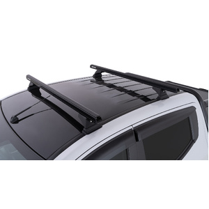 Rhino-Rack JB0870 Heavy Duty RCH Black 2 Bar Roof Rack for MITSUBISHI Triton Gen5 MQ/MR Extra Cab 2DR Ute (04/2015-Current)