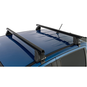 Rhino-Rack JB0963 Heavy Duty 2500 Black 2 Bar Roof Rack for FORD Ranger Raptor PX3 Double Cab 4DR Ute (01/2018-12/2022)