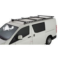 Rhino HD Black 4 Bar System &amp; Backbone for TOYOTA Hiace Gen 6 2dr Van LWB 6/19 On