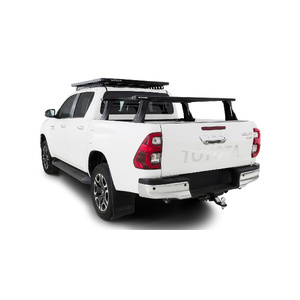 Rhino-Rack JC-01580 Reconn-Deck 2 Bar Ute Tub System &amp; 4 NS Bars for TOYOTA Hilux Gen8 SR5 (A-Deck Tub - Without external hooks) Double Cab 4DR Ute (0