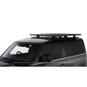 Rhino-Rack JC-01595 Pioneer 6 Platform (1300 x 1240mm) &amp; RCL-RCH legs for LAND ROVER Defender 90 L663 With Factory Track 2DR SUV (01/2021-Current)