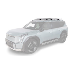 Rhino-Rack JC-01600 Pioneer 6 Platform (1500 x 1380mm) &amp; RX100 legs for NISSAN Patrol Y62 (Ti-L) Facelift With Roof Rails 5DR 4WD (01/2021-Current)