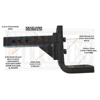 Mister Hitches Ball Mount Adjustable Extra Heavy Duty 4T - 3 Pin Hole
