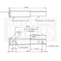 Mister Hitches Hitch Extender  9&quot;