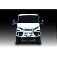 ECB Black Ripple Midi Tube Bar to suit Iveco Daily MY16 4X4 09/16 - 12/22