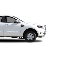 ECB Silver Hammertone Nudge Bar - Series 2 to suit Ford Ranger PX MKIII Wildtrak 09/18 - 04/22