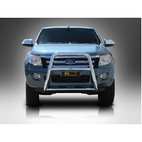 ECB Textura Black Nudge Bar - Series 2 to suit Ford Ranger PX 4WD Highrise 10/11 - 06/15