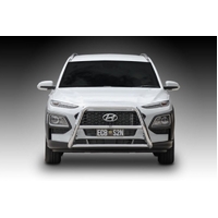 ECB Polished Nudge Bar - Series 2 to suit Hyundai Kona Ex Highlandr 09/17 - 10/20