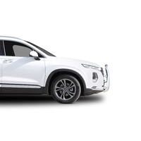 ECB Textura Black Nudge Bar - Series 2 to suit Hyundai Santa-Fe 04/18 - 09/20