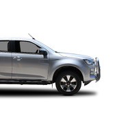 ECB Silver Hammertone Nudge Bar - Series 2 to suit Isuzu D-Max 2WD/4WD 07/20 - Onwards