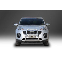 ECB Textura Black Nudge Bar - Series 2 to suit Kia Sportage 10/17 - 05/18