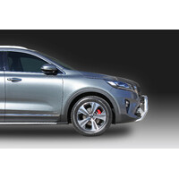 ECB Silver Hammertone Nudge Bar to suit Kia Sorento 05/18 - 03/20