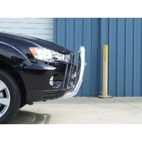 ECB Black Ripple Nudge Bar - Series 2 to suit Mitsubishi Outlander ZH Excludes RX 10/09 - 10/12