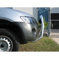 ECB Silver Hammertone Nudge Bar - Series 2 to suit Mitsubishi Triton ML GLX 07/06 - 08/09