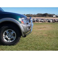 ECB Black Ripple Nudge Bar - Series 2 to suit Mitsubishi Pajero NM 05/00 - 10/02