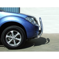 ECB Black Ripple Nudge Bar - Series 2 to suit Nissan Navara D40 ST-X V6 TD 2012 - 03/15