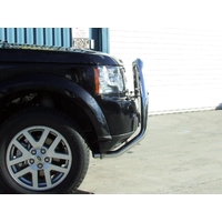 ECB Silver Hammertone Nudge Bar - Series 2 to suit Landrover Discovery 4 10/09 - 2014