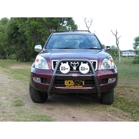 ECB Polished Nudge Bar - Series 2 to suit Toyota Prado 120 Series GX 03/03 - 10/09